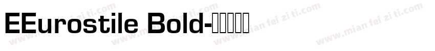 EEurostile Bold字体转换